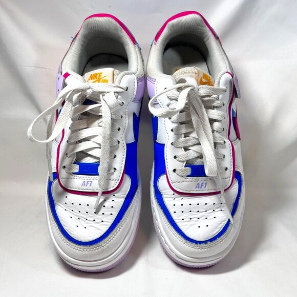 Nike Air Force1 Shadow Sz.6 Women's Alchemy Pink/Blue Sneakers- Limited Rare - Picture 4 of 16